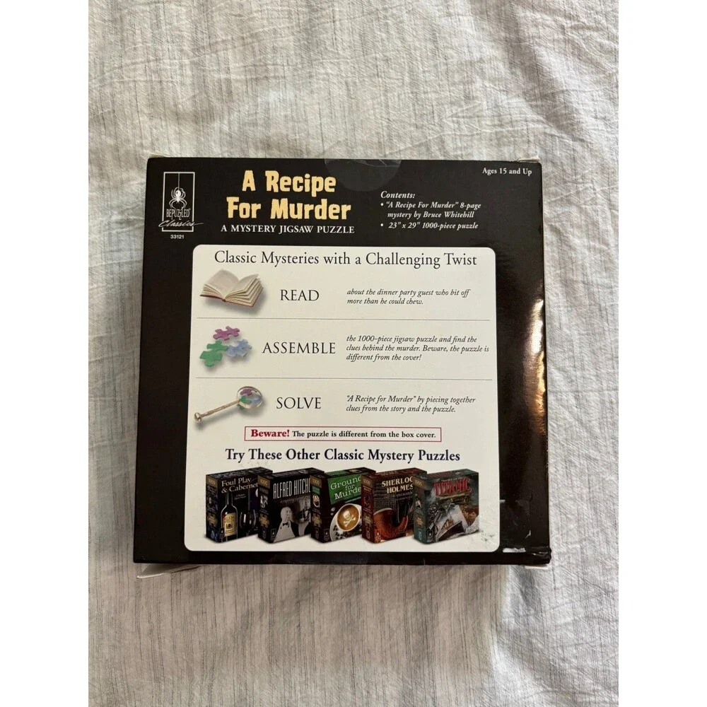 be puzzled recipe murder